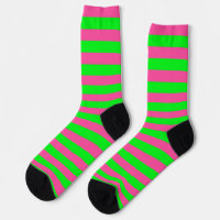 Pink and Green Stripes Design