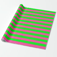 Pink and Green Stripes Design