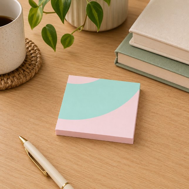 Pink and Green swirls Post-it Notes (Creator Uploaded)