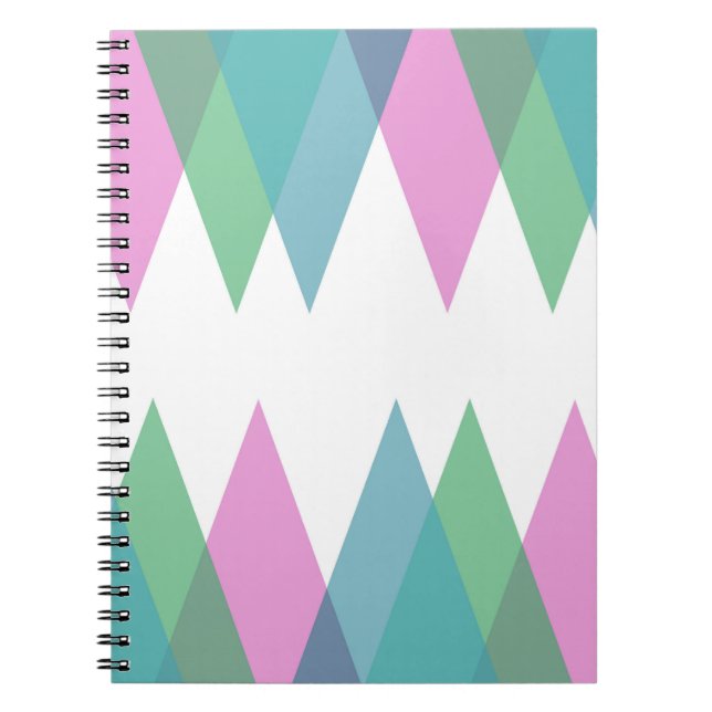 Pink and green triangles notebook (Front)