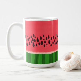 Pink and Green Watermelon Coffee Mug