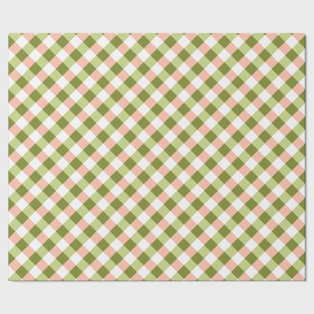 Pink and Green Wrapping Paper (Seam)
