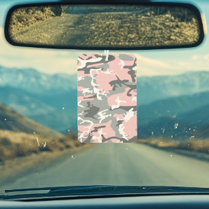 Pink and Grey Camouflage, Military, Army Car Air Freshener