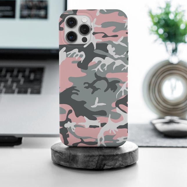 Pink and Grey Camouflage, Military, Army Case-Mate iPhone Case (Creator Uploaded)