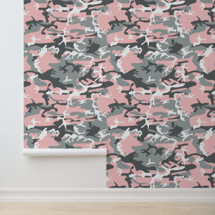 Pink and Grey Camouflage, Military, Army Wallpaper