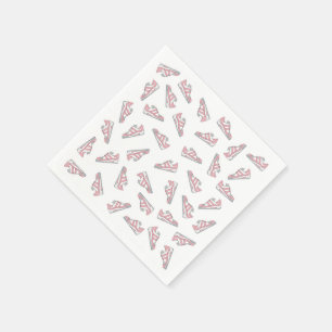 Pink and Grey Cute Sneakers Pattern Napkin