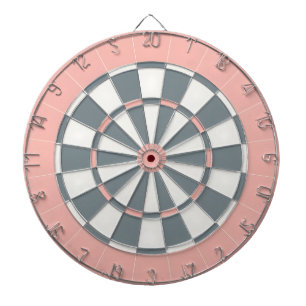 Pink and Grey Dartboard