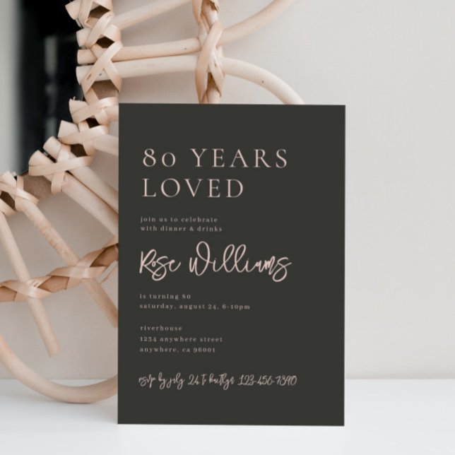 Pink and Grey Editable Birthday Invitation (Creator Uploaded)