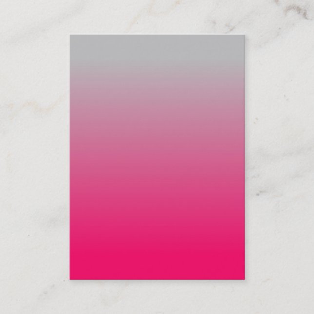 Pink and Grey Gradient Business Card (Front)