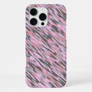 pink and grey green camo abstract iPhone 16 pro max case