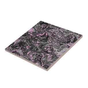 Pink and grey marble abstract tile