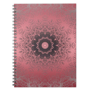 pink and grey notebook