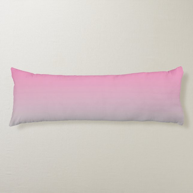 “Pink And Grey Ombre” Body Cushion (Front)