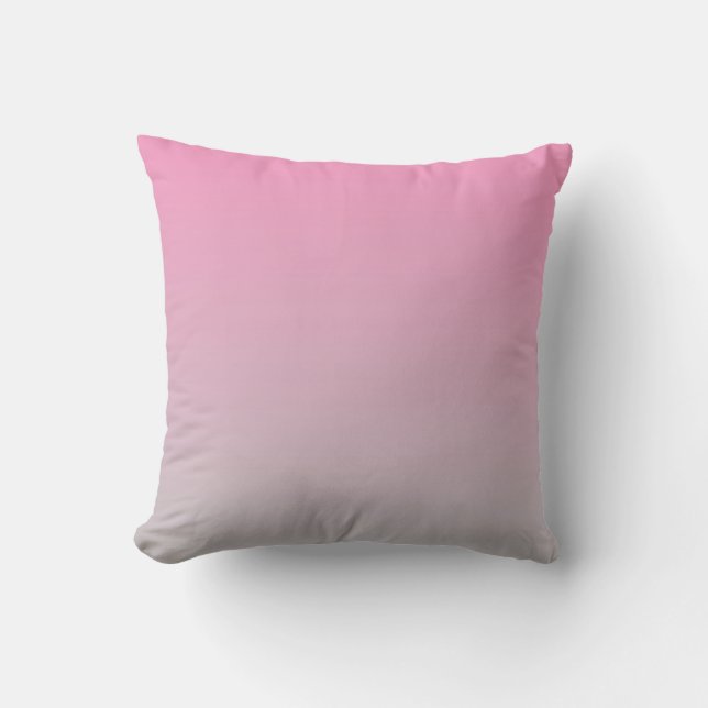 “Pink And Grey Ombre” Cushion (Front)