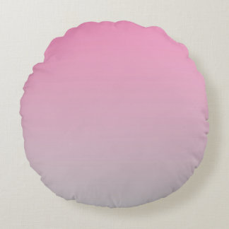 Pink And Grey Round Cushion