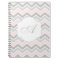 Pink and Grey Zigzag Chevron Monogram