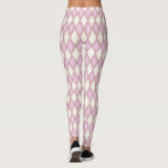 Pink and Ivory Harlequin Diamond Check Leggings<br><div class="desc">This pink and ivory harlequin patterned legging makes a unique and festive statement wherever your legs take you.</div>