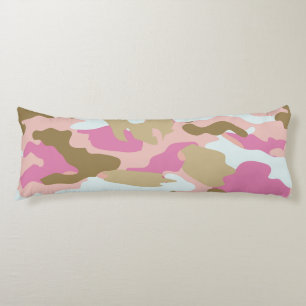 Pink And Khaki Body Pillow