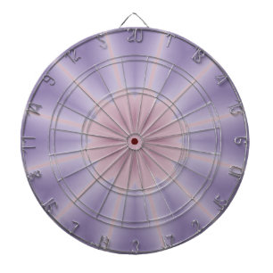 Pink and Lilac 3D Flower Three Dartboard