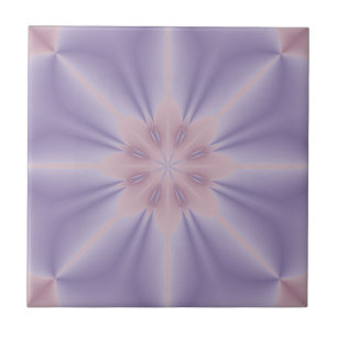 Pink and Lilac 3D Flower Tile
