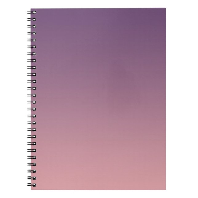 Pink and lilac gradient, Ombre. Notebook (Front)