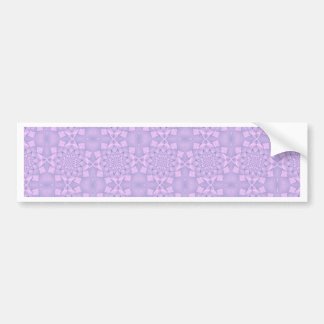 Pink and Lilac Pattern Bumper Sticker (Front)