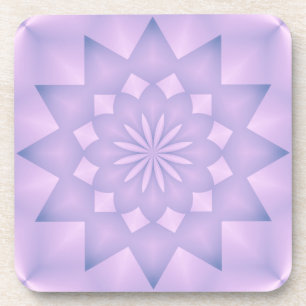 Pink and Lilac Rosette Coaster