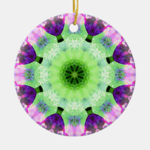 Pink and Magenta Mandala Round Ornament