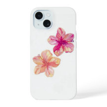 Pink and Melon Hawai'i style tropical iPhone case