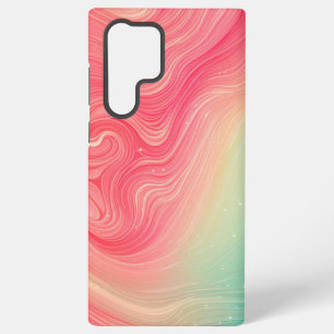 Pink and Mint Green Abstract Marble Phone Case