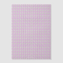 Pink and Mint hand illustrated plaid