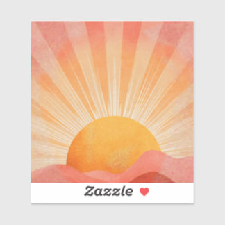 Pink and Orange Boho Sunrise