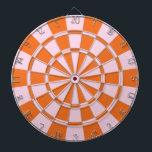 Pink And Orange Dartboard<br><div class="desc">Pink And Orange Dart Board</div>