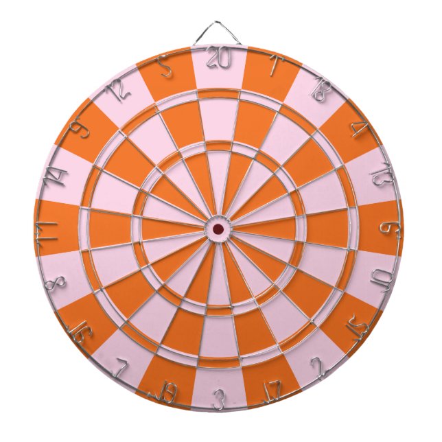 Pink And Orange Dartboard (Front)