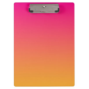 Pink and orange gradient clipboard