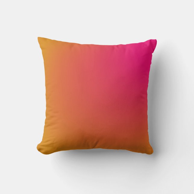 Pink and Orange Gradient Cushion (Front)