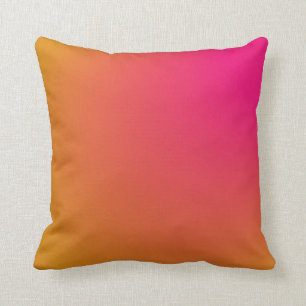 Pink and Orange Gradient Cushion