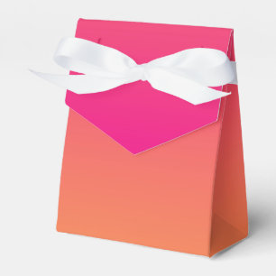 Pink and orange gradient favour box