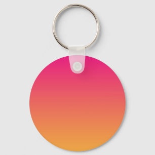 Pink and orange gradient key ring