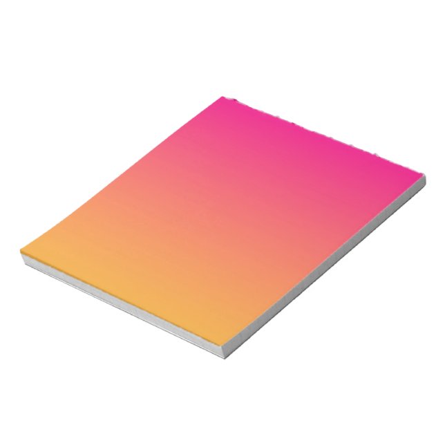 Pink and orange gradient notepad (Rotated)