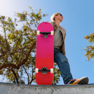 Pink and Orange Gradient  Skateboard