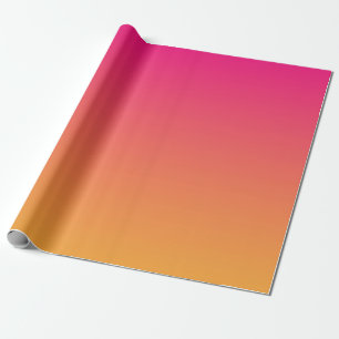 Pink and orange gradient wrapping paper
