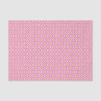 Pink and Orange Ikat Diamonds Pattern