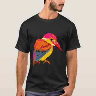 Pink and Orange Kingfisher T-Shirt