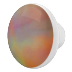 pink and Orange Marble Texture Ceramic Knob