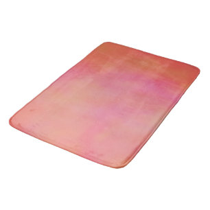 Pink and Orange Marrbled Cloud abstract Bath Mat