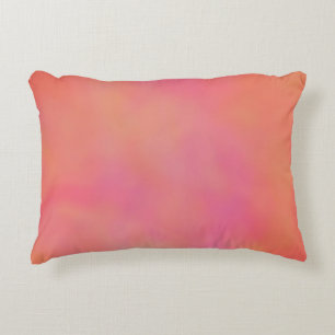 Pink and Orange Marrbled Cloud abstract Decorative Cushion