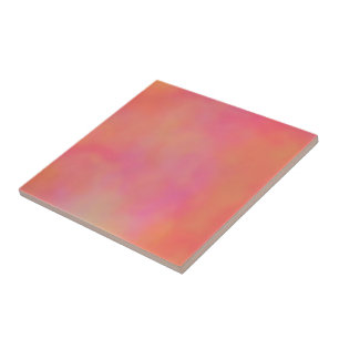 Pink and Orange Marrbled Cloud abstract Tile
