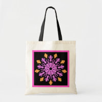 Pink and orange neon flower