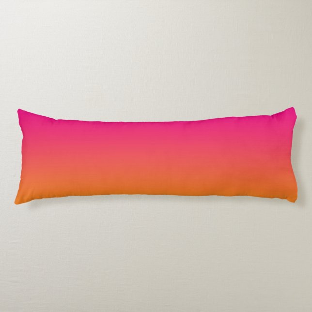 “Pink And Orange Ombre” Body Cushion (Front)